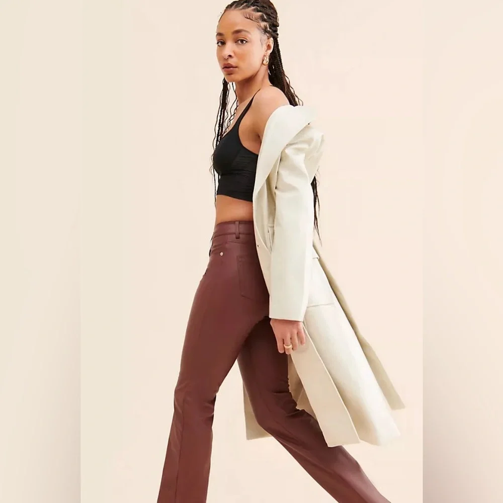 Anthropologie The Ya-Ya Vegan Leather Pant - Picture 3 of 14